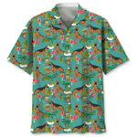 Trendy Cool Vintage Printed Shirt for Men – Slim Fit Short Sleeve Summer Fashion