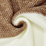 Men's Color Block Cable Knit Sweater – Long Sleeve Pullover for Casual, Outdoor, and Daily Wear