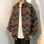 Loose Japanese-Style Retro Ethnic Long Sleeve Shirt – Autumn & Winter Cardigan for Youth Couples
