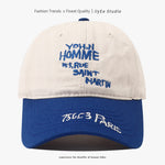 Big Head Circumference Baseball Cap – Fashion Patchwork Cotton Hat for Men | Adjustable Dome Sun Cap