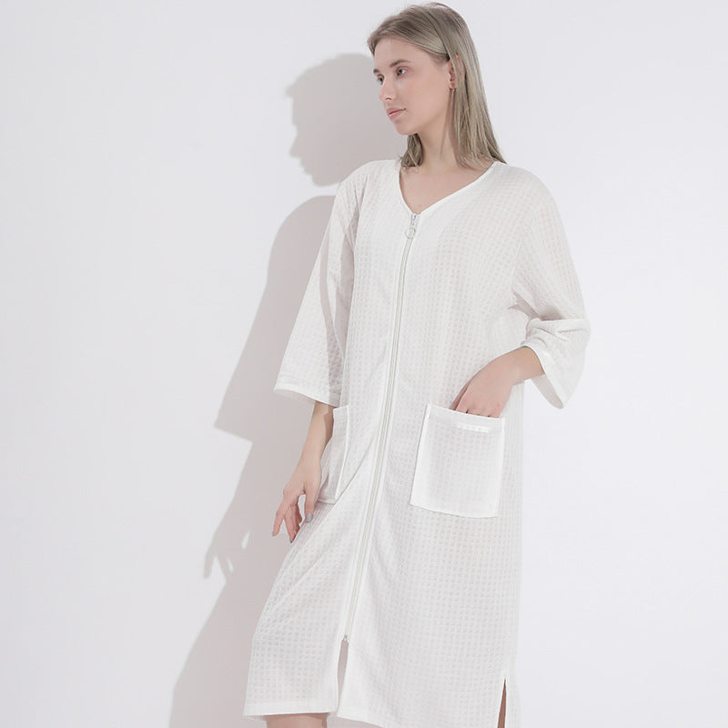 Women’s Plus Size Nightdress – Loose Japanese & Korean Style Summer Homewear, Comfortable and Casual