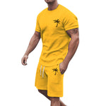 Men’s Short-Sleeve Sports & Leisure Set – Lightweight Summer T-Shirt and Shorts | Comfortable Casual Outfit
