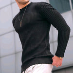 Trend Crew Neck Pullover for Men – Loose Fit Cotton Knit Sweater, Long Sleeve Casual Top