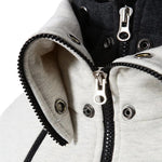 Men's Zip UP Hooded Jacket | Fake Two Piece Sports Cardigan | Casual Slim Fleece Sweatshirt Jacket