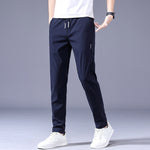 Men's Drawstring Trousers – Thin Casual Pants Korean Style Loose Straight Sweatpants for Summer