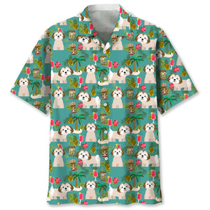 Trendy Cool Vintage Printed Shirt for Men – Slim Fit Short Sleeve Summer Fashion