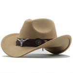 Fashion Woolen Western Denim Top Hat – Sun Protection Hat | Polyester, Stylish Outdoor Cap, Casual Streetwear, Adjustable M Size