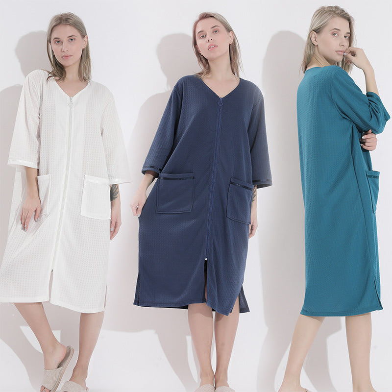 Women’s Plus Size Nightdress – Loose Japanese & Korean Style Summer Homewear, Comfortable and Casual