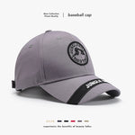 Hard Top Letter Embroidery Baseball Cap – Cotton Adjustable American Style Hat for Men & Women | Breathable Sun Cap