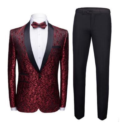 Men’s Wedding Suit Set – Elegant 2-Piece Dress Suit for Formal Events, Banquets & Parties
