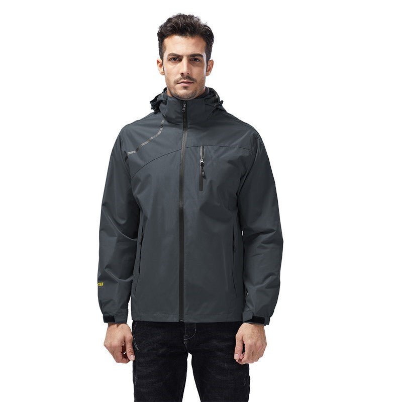 Men's Jackets Windproof and Waterproof | Lightweight, High-Performance Outdoor Protection | Polyester Fiber Blend