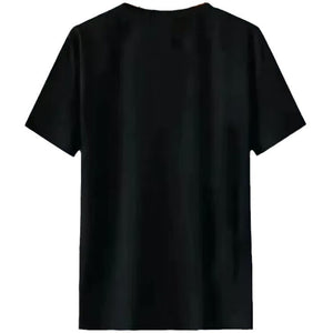 Summer Ice Silk Short Sleeve T-Shirt for Men – Lightweight Plaid Loose Fit Cooling Top