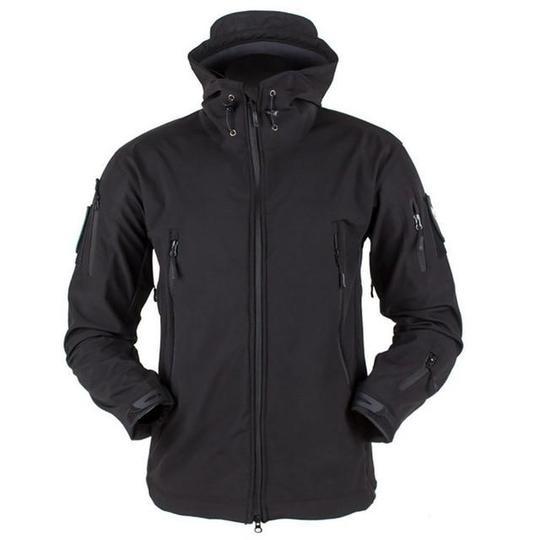 Soft Shell Jacket Men Windproof Hooded | Tactical Outdoor Performance Coat | Water-Resistant Multi-Pocket Design