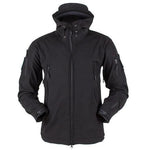 Soft Shell Jacket Men Windproof Hooded | Tactical Outdoor Performance Coat | Water-Resistant Multi-Pocket Design
