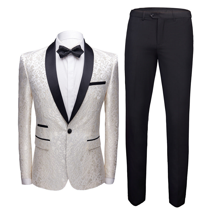 Men’s Wedding Suit Set – Elegant 2-Piece Dress Suit for Formal Events, Banquets & Parties