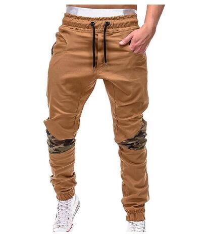 Men’s Casual Pencil Pants – Loose Cotton Blend Trousers with Belt, Comfortable Mid-Waist Youth Pants