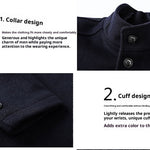 Solid Color Casual Men's Woolen Coat | Classic Youth Overcoat | Timeless Navy, Gray, & Camel Style for Leisure