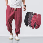Men’s Hip Hop Streetwear Jogger Pants – Elastic Waist, Drawstring, Tapered Sweatpants with Pockets for Gym and Casual Wear