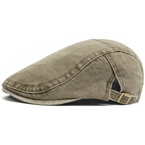 Retro Washed Denim Cowboy Beret – Fashion Casual Baseball Cap | Adjustable Cotton, Sun Protection, Summer Spring Autumn Hat