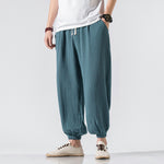 Men’s Thin Plus Size Casual Harem Pants – Wide Leg Loose-Fit Trousers, Comfortable Summer Leisure Pants, Sizes M-5XL