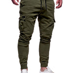 Men Jogger Pants – New Fashion Sweatpants with Belt, Cotton Fitness Trousers for Autumn Casual Wear