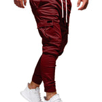 Men Jogger Pants – New Fashion Sweatpants with Belt, Cotton Fitness Trousers for Autumn Casual Wear