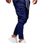 Men Jogger Pants – New Fashion Sweatpants with Belt, Cotton Fitness Trousers for Autumn Casual Wear