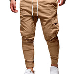 Men Jogger Pants – New Fashion Sweatpants with Belt, Cotton Fitness Trousers for Autumn Casual Wear