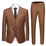 Men’s Business Suit Set – Classic One-Button Wedding Dress Suit for Formal Events & Office Wear