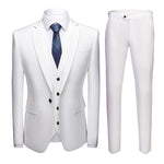 Men’s Business Suit Set – Classic One-Button Wedding Dress Suit for Formal Events & Office Wear