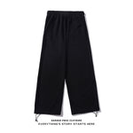 Men’s & Women’s Printed Drawstring Trousers – Loose Straight-Waist Cotton Pants, Casual Summer Style, Sizes M-XXL