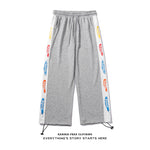 Men’s & Women’s Printed Drawstring Trousers – Loose Straight-Waist Cotton Pants, Casual Summer Style, Sizes M-XXL