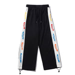 Men’s & Women’s Printed Drawstring Trousers – Loose Straight-Waist Cotton Pants, Casual Summer Style, Sizes M-XXL
