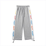Men’s & Women’s Printed Drawstring Trousers – Loose Straight-Waist Cotton Pants, Casual Summer Style, Sizes M-XXL