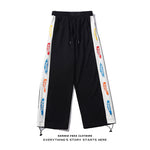 Men’s & Women’s Printed Drawstring Trousers – Loose Straight-Waist Cotton Pants, Casual Summer Style, Sizes M-XXL