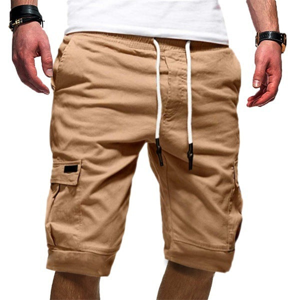 Men Casual Jogger Sports Cargo Shorts – Military Combat Gym Trousers for Summer Workout & Daily Wear