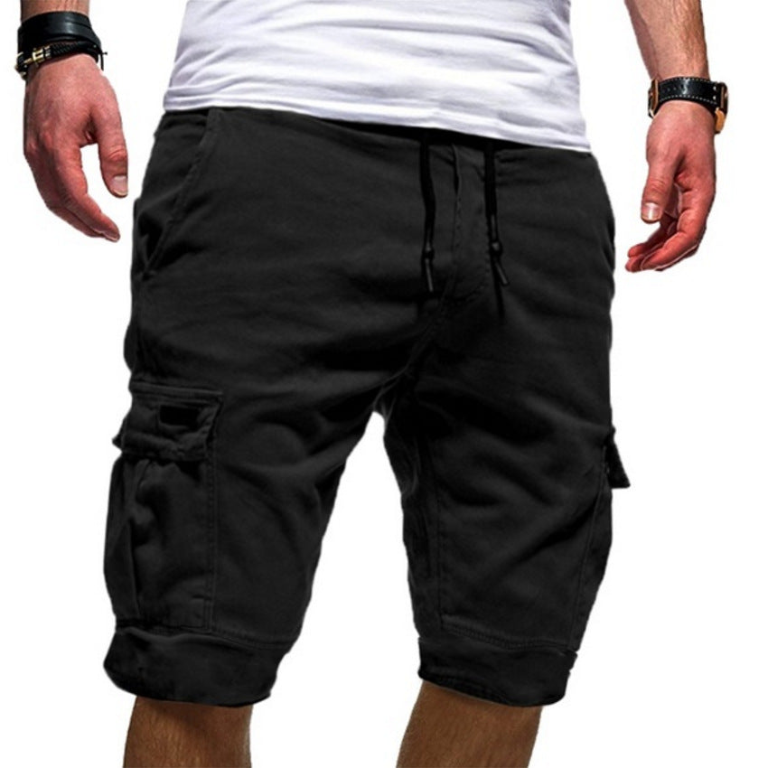 Men Casual Jogger Sports Cargo Shorts – Military Combat Gym Trousers for Summer Workout & Daily Wear