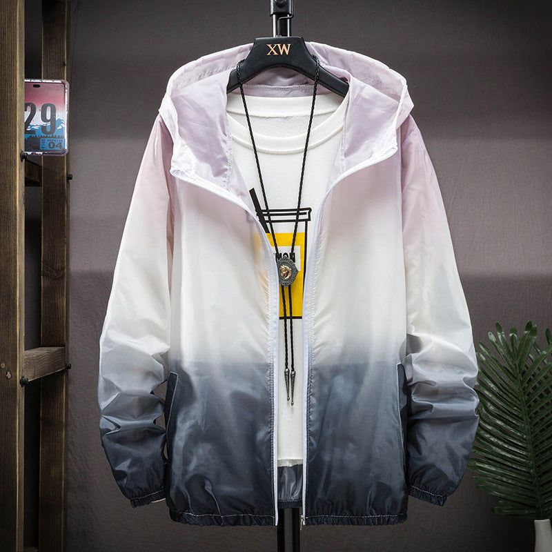 Sun Protection Clothing Fashion Thin Skin | Quick-Drying, Anti-UV Hooded Jacket | Ultra-Light Gradient Colors