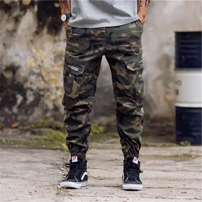 Men Casual Summer Streetwear Jeans Jogger Pants – Straight Fit Nine-Cropped Pants with Plush Lining