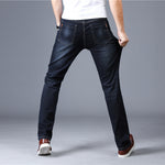 Men’s Slim Straight Stretch Jeans – Classic Cotton Denim Trousers | Comfortable Everyday Fit