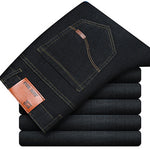 Men’s Slim Straight Stretch Jeans – Classic Cotton Denim Trousers | Comfortable Everyday Fit