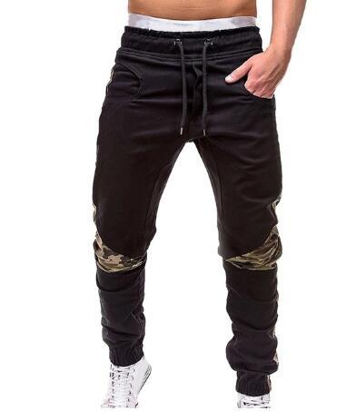 Men’s Casual Pencil Pants – Loose Cotton Blend Trousers with Belt, Comfortable Mid-Waist Youth Pants