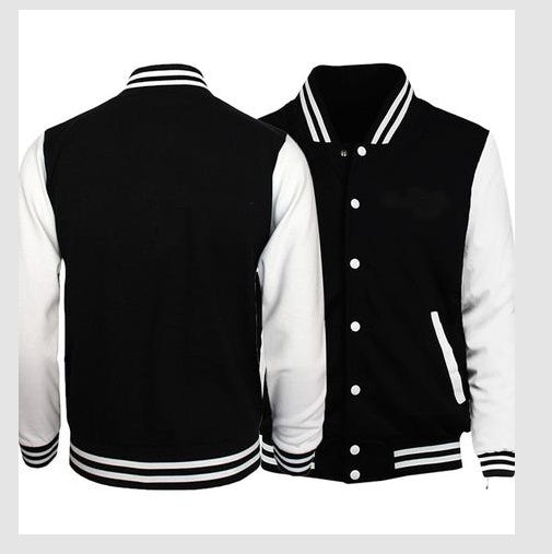 Men’s Baseball Jacket – Casual Streetwear Varsity Coat for Spring & Autumn