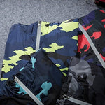 Covrlge Men’s Camouflage Jacket – Hooded Casual Luminous Zipper Coat for Spring Fashion