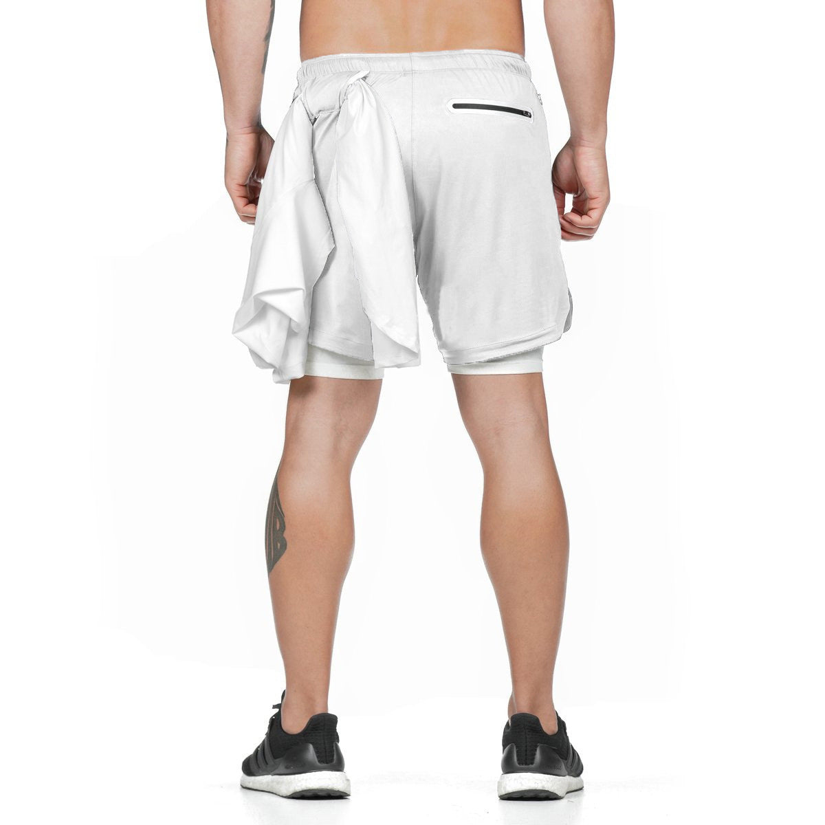Men’s 2-in-1 Running Shorts – Quick-Dry Double-Layer Gym, Fitness, Jogging & Workout Pants