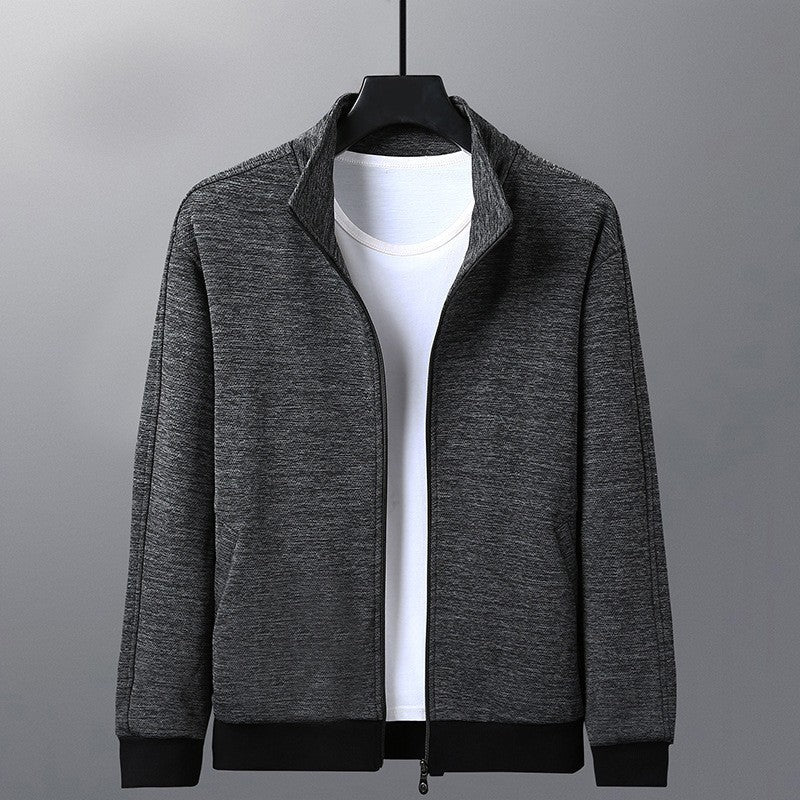 Men’s Stand Collar Jacket – Casual Lightweight Zip-Up Coat for Everyday or Outdoor Wear