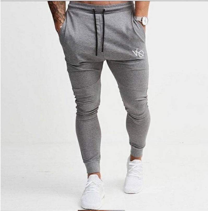 Men’s Spring & Autumn Casual Slim Sports Pants – Printed Pencil Trousers for Youth, Comfortable Everyday Wear