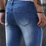 Men's Fashion Casual Stretch Skinny Jeans – Slim Fit Korean Style Denim Pants