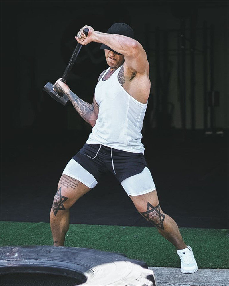 Men’s Summer Running Shorts – 2-in-1 Sports Shorts for Gym, Jogging & Outdoor Fitnes