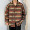 Loose Japanese-Style Retro Ethnic Long Sleeve Shirt – Autumn & Winter Cardigan for Youth Couples